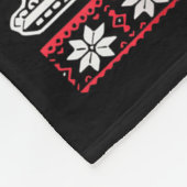 Kaiju Christmas Santazilla Japanese Monster Dinosa Fleece Deken (Hoek)