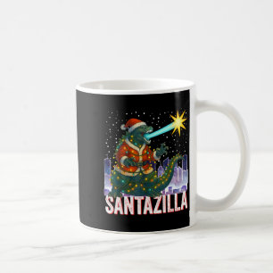 Kaiju Kerstmis Santazilla Japans Monster Dinosauri Koffiemok