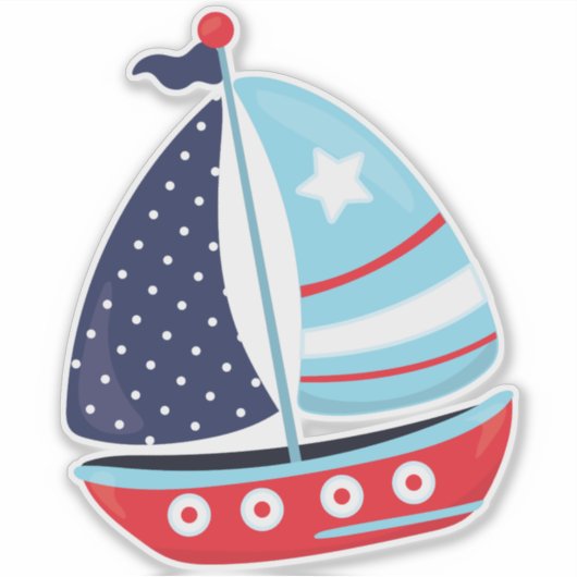 Kailboer, zeilschip, zeilschip, boot, schip, zeile sticker (Voorkant)