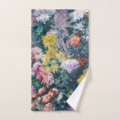 Kaillebotte - Witte en Gele Chrysanthema Bad Handdoek (Handdoek)