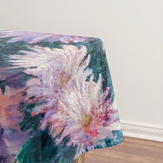 Kaillebotte - Witte en Gele Chrysanthema Tafelkleed (Voorbeeld)