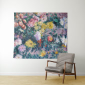 Kaillebotte - Witte en Gele Chrysanthema Wandkleed (In Situ (horizontaal))