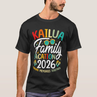 Kailua Hawaï Strand Gezinsvakantie 2026 Matching  T-shirt