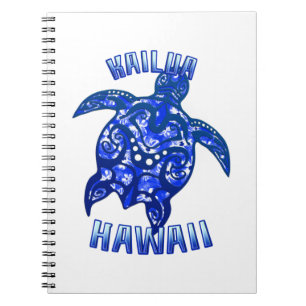 Kailua Hawaii Vacation Tribal Turtle Notitieboek