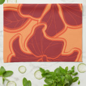 Kailua Hibiscus Hawaiian serviette de cuisine (Plié)
