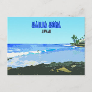 Kailua Kona Big Island Hawaii Vintage Briefkaart