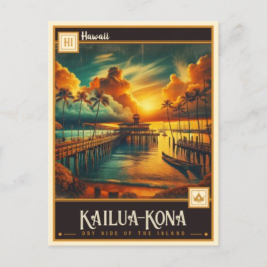 Kailua-Kona, Hawaï | Briefkaart (Voorkant)