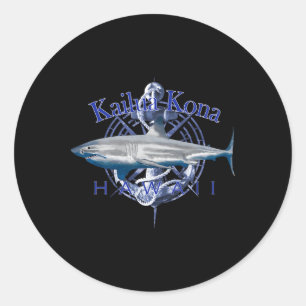 Kailua Kona Hawaï nautisch zeilen varen Ronde Sticker