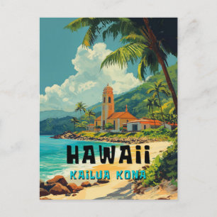 Kailua Kona Hawaii Beach Briefkaart