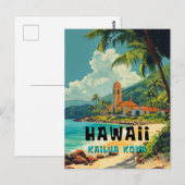  Kailua Kona Hawaii Beach Briefkaart (Voorkant / Achterkant)