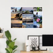 Kailua-Kona Hawaii Collage 36 x 24 Poster (Bureau à domicile)