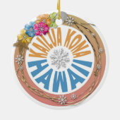 Kailua Kona Hawaii fête hibiscus ornement (Dos)