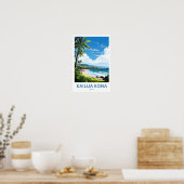 Kailua Kona Hawaii Reisprint Poster (Keuken)