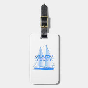 Kailua Kona Kustal Nautical Sailor Bagagelabel