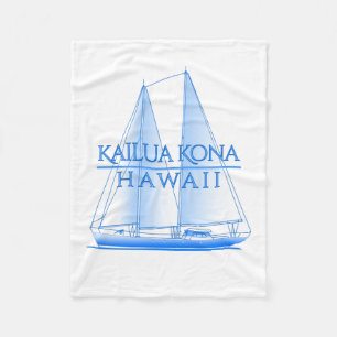 Kailua Kona Kustal Nautical Sailor Fleece Deken