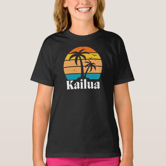 Kailua Retro  T-Shirt (Voorkant)