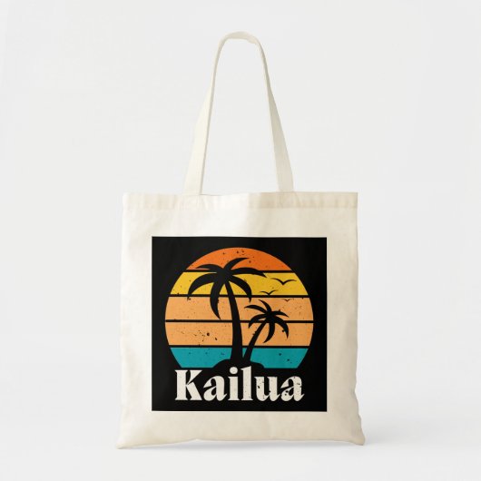 Kailua Retro Tote Bag (Voorkant)