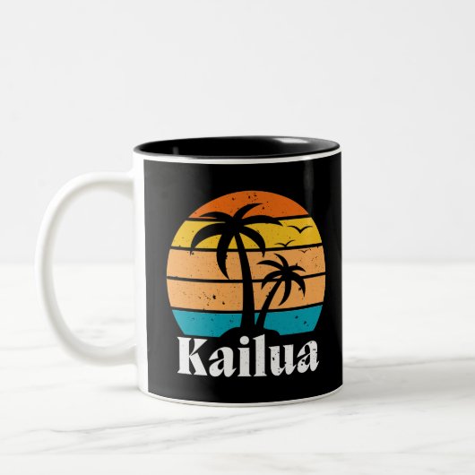 Kailua Retro  Tweekleurige Koffiemok (Links)