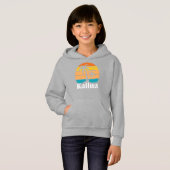 Kailua Rétro Vintage Sweat à capuche (Devant entier)
