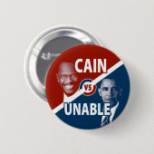 Kain vs Onbekwaam Button van de Campagne van het H (Voorkant /achterkant)