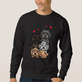 Kairn Terrier Dogs met hart Trui