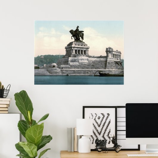 Kaiser Wilhelm I Statue Poster (Thuiskantoor)