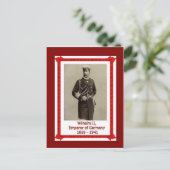 Kaiser Wilhelm II 1859-1941 Briefkaart (Staand voorkant)