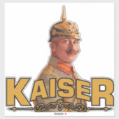 Kaiser Wilhelm II, keizer van Duitsland Sticker (Vel)
