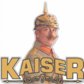 Kaiser Wilhelm II, keizer van Duitsland Sticker (Voorkant)