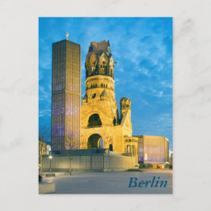 Kaiser Wilhelm Memorial Church in Berlijn Briefkaart