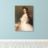 Kaiserin Elisabeth von Österreich – Sisi Canvas Afdruk (Insitu (Houten vloer))