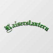 Kaiserslautern K-Town Window Cling Raamsticker (Vel)