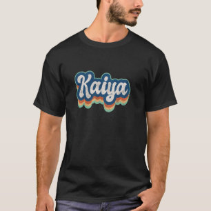 Kaiya Voornaam Meisje Vintage Stijl 70s 80s Persoo T-shirt