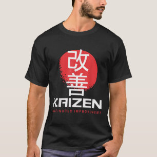 Kaizen Continu Verbetering Kai Zen Japanse Mot T-shirt