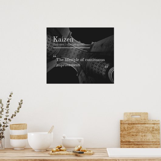 Kaizen (Continuous Improvement) Poster (Cuisine)