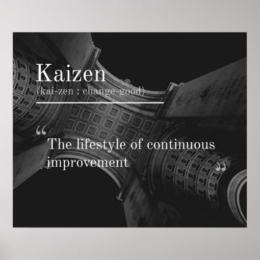 Kaizen (Continuous Improvement) Poster (Devant)