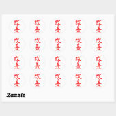 Kaizen-Sjabloon Ronde Sticker (Vel)