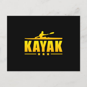Kajak Kajakken Kano Paddle Kanoën Grappig cadeau Briefkaart
