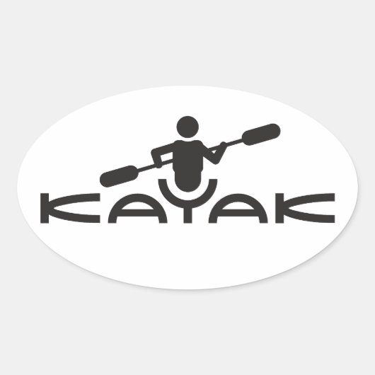 Kajak Logo Sticker (Voorkant)