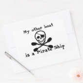 Kajak Piratenschip Sticker (Envelop)