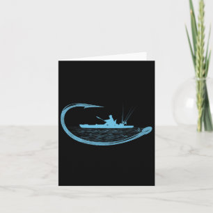 Kajak visser Gevist Hook Graphic Kayaker Angli Kaart