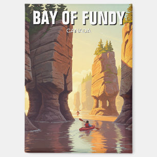 Kajakken in de baai van Fundy Nova Scotia Canada Magneet