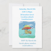 Kajakken Kano verjaardagsfeest Kaart (Achterkant)