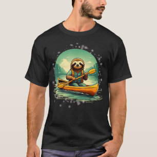 Kajakken luiaard kano liefhebber grappige dieren t-shirt
