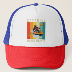 Kajakken maakt me nat grappig kanoën  retro trucker pet
