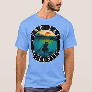 Kajakken op Lund Lake Wisconsin T-shirt