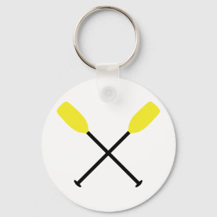 kajakpadels doorkruist sleutelhanger