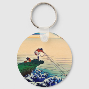 Kajikazawa in Kai Province door Katsushika Hokusai Sleutelhanger