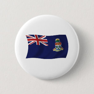 Kajman-eilanden Vlag Knop Ronde Button 5,7 Cm