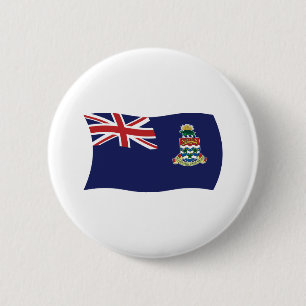 Kajman-eilanden Vlag Knop Ronde Button 5,7 Cm
